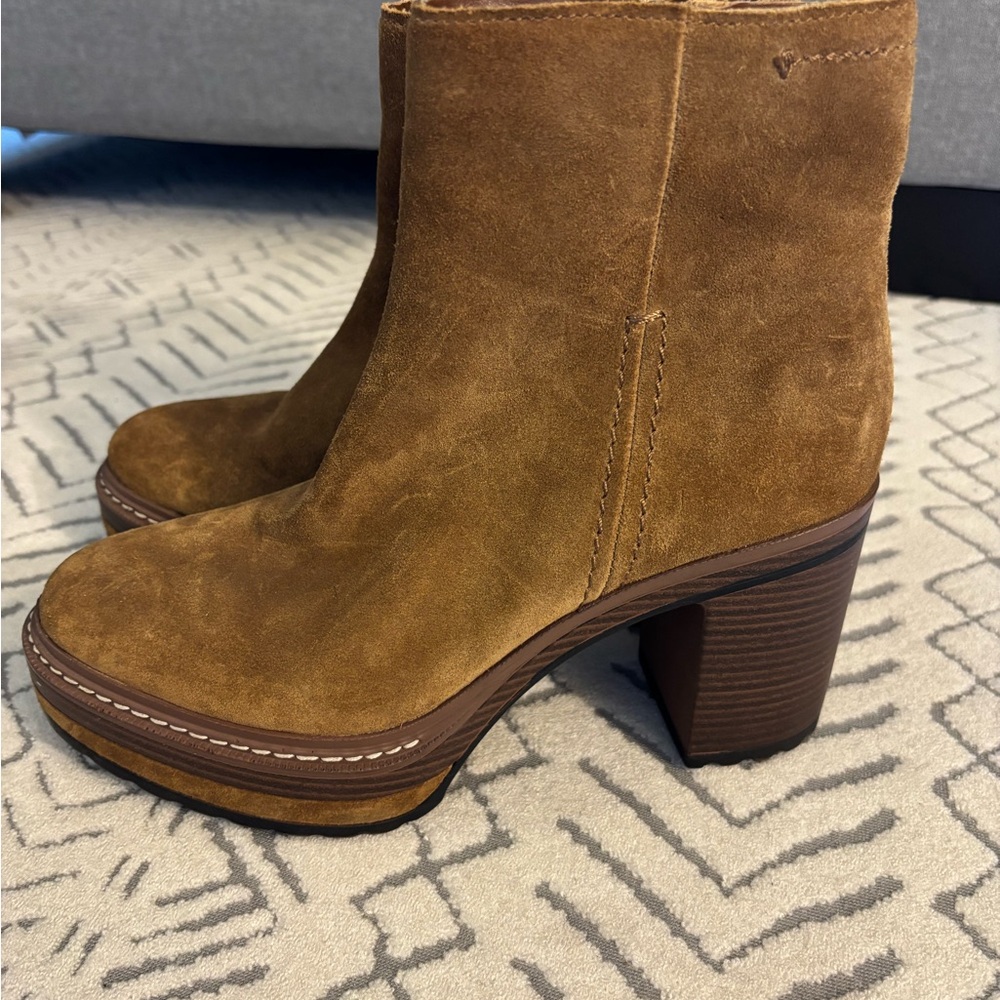 Brown Suede Ankle Boots